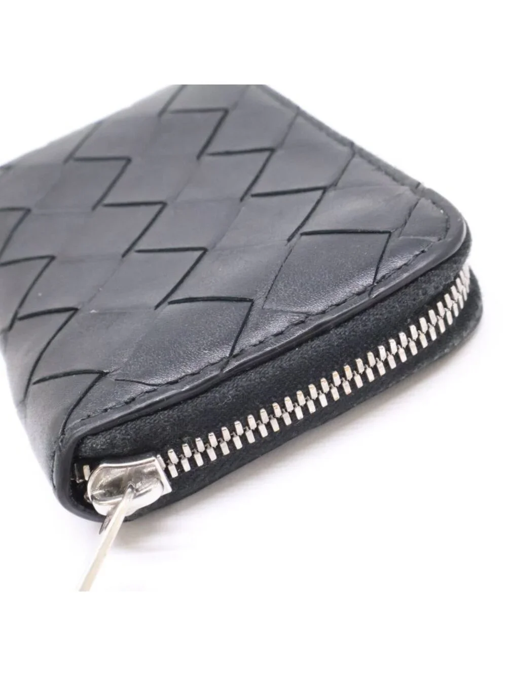 Bottega Veneta Intrecciato Leather Zip Around